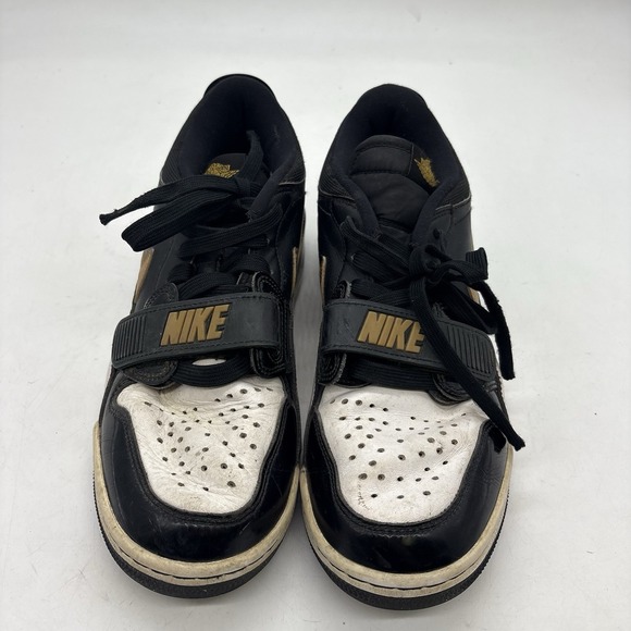 Nike Air Jordan Men's 8 Legacy 312 Low‎ Black Metallic Gold Lace Up Shoes - Picture 5 of 12